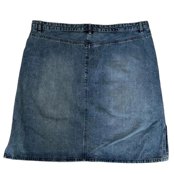 Vintage Old Navy Y2K Jean Midi Skirt Size 18 2002 - Picture 7 of 7